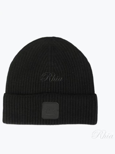 Logo Metropolis Wool Beanie Black - CP COMPANY - BALAAN 2