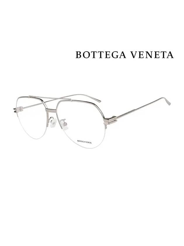 Eyewear Round Metal Eyeglasses Silver - BOTTEGA VENETA - BALAAN 1