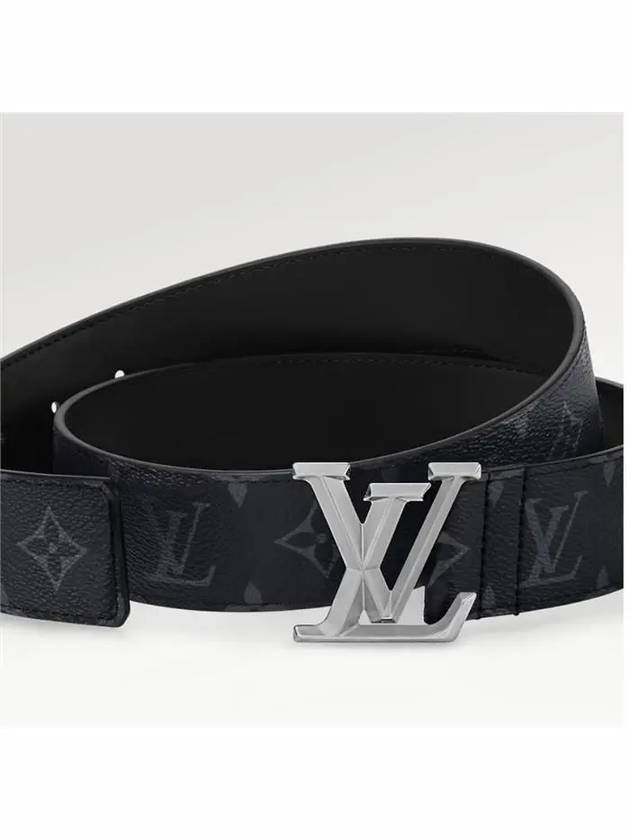 Men's LV Pyramide 40MM Leather Belt Black - LOUIS VUITTON - BALAAN 4