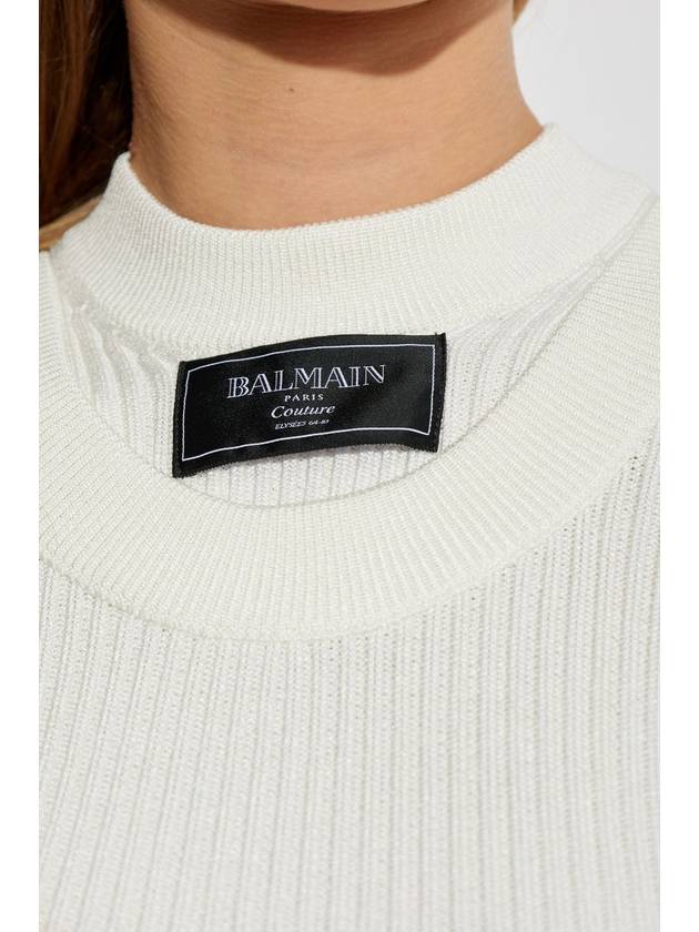 Balmain Fitted Dress, Women's, Cream - BALMAIN - BALAAN 5