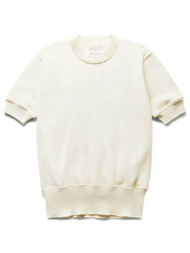 Signature stitch knit short sleeve t shirt S50HL0008 S18204 101 - MAISON MARGIELA - BALAAN 1