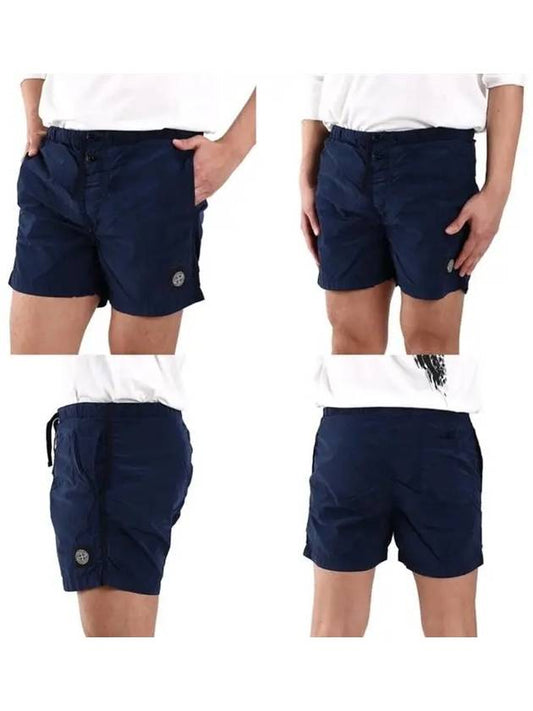 Logo swim pants navy 7015B0643 - STONE ISLAND - BALAAN 2