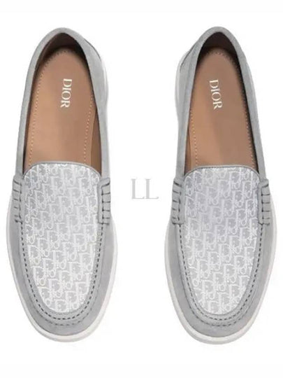 Granville Oblique Jacquard Suede Loafers Grey - DIOR - BALAAN 2