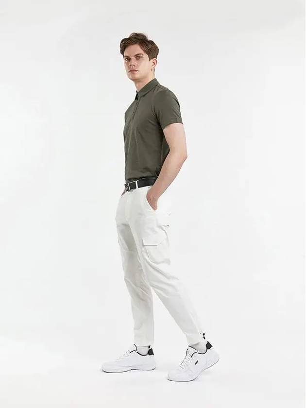 Golf Wear Cotton Stretch Jogger Pants WHITE - WHITEBALL - BALAAN 6