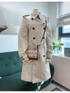 Women's Harbon Trench Coat Light Stone - BURBERRY - BALAAN.