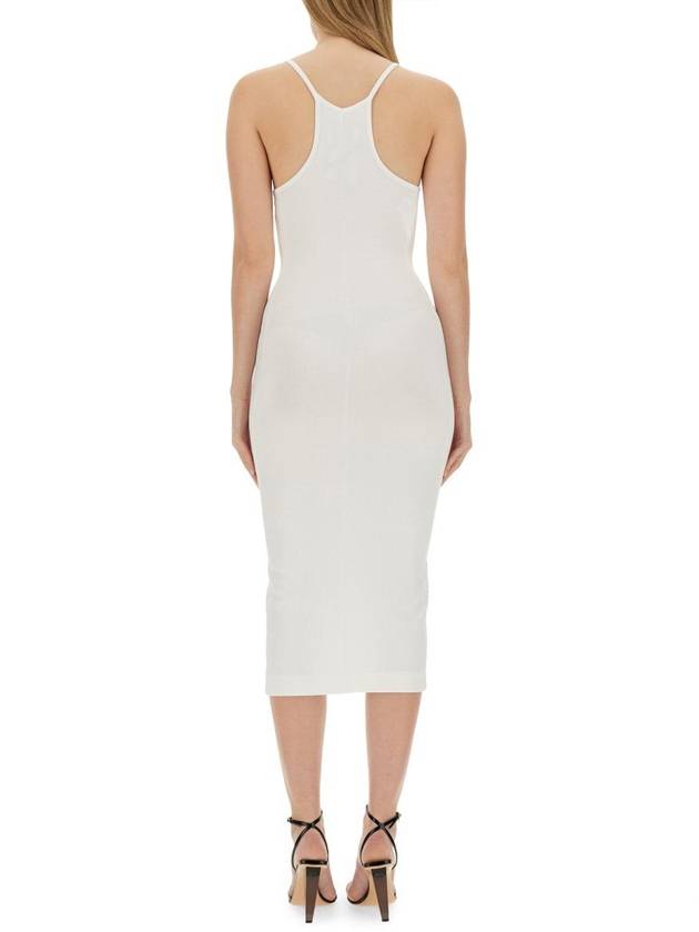 Midi Dress 04173259 0001 WHITE - MOSCHINO - BALAAN 4