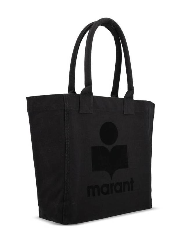 Small Yenky Logo Tote Bag Black - ISABEL MARANT - BALAAN 4