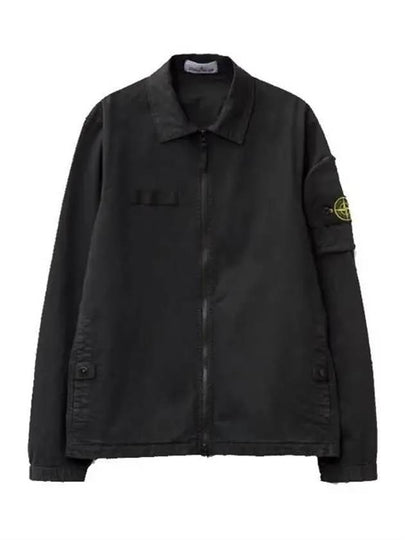 Logo Zip-Up Jacket Black - STONE ISLAND - BALAAN 2