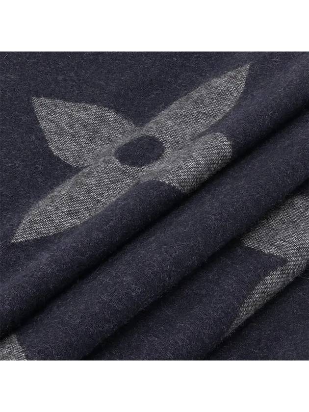 Men's Monogram Giant Scarf Navy - LOUIS VUITTON - BALAAN 4