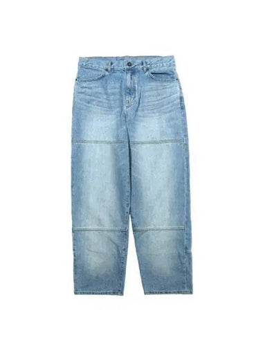 Washed wide denim pants light blue - OGARP - BALAAN 1