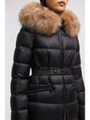 BOEDIC long hooded jacket padded black beige J20931C00022595FE99M - MONCLER - BALAAN 7
