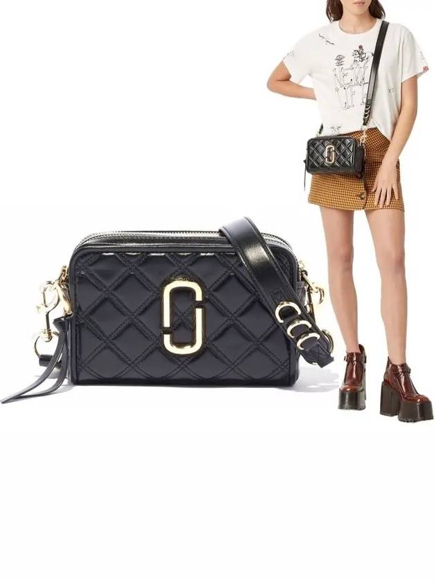 Soft Shot 21 Quilted Cross Bag Black - MARC JACOBS - BALAAN.