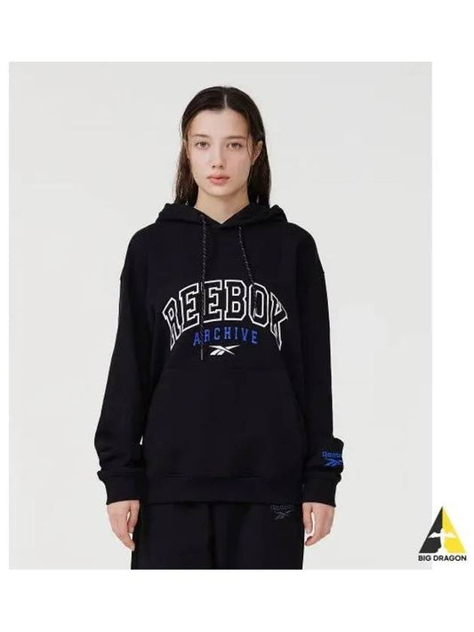 Vector93 Archive Logo Hoodie Black - REEBOK - BALAAN 1