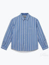 La Chemise Boulanger Puffed Striped Cotton Long Sleeve Shirt Blue - JACQUEMUS - BALAAN 2