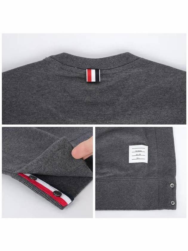 4 Bar Loopback Jersey Sweatshirt Dark Grey - THOM BROWNE - BALAAN 7