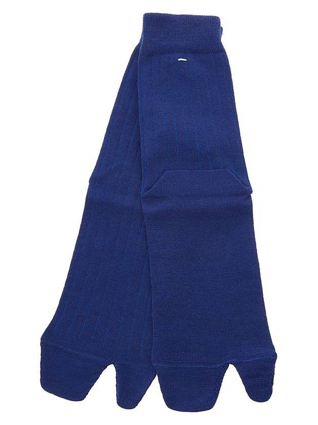 Women's Tabi Wool Blend Socks Blue - MAISON MARGIELA - BALAAN 4