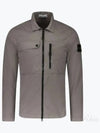 Supima Cotton Twill Stretch-TC Jacket Brown - STONE ISLAND - BALAAN 2