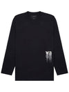 Graphic Long Sleeve T-Shirt Black - Y-3 - BALAAN 8