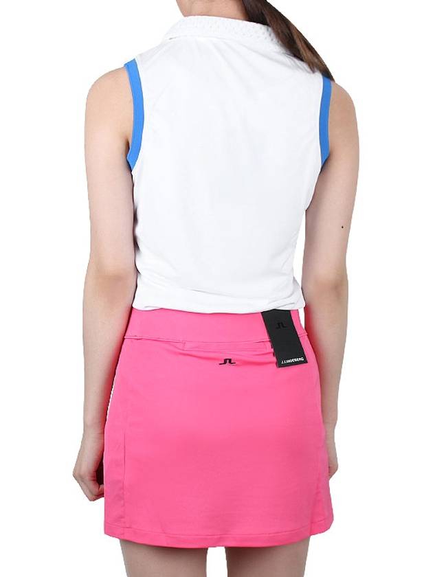 Women's Yuri Golf Sleeveless White Blue - J.LINDEBERG - BALAAN 5