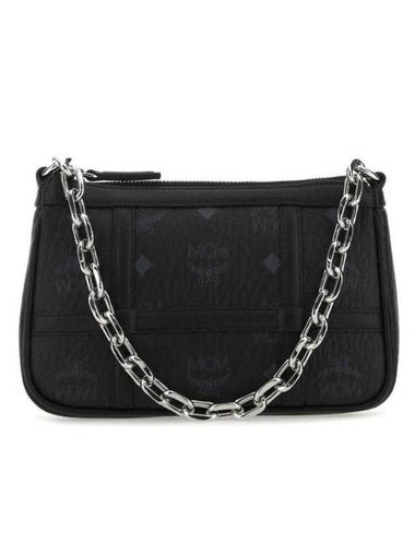 Women's Delmi Visetos Shoulder Bag Black - MCM - BALAAN 1