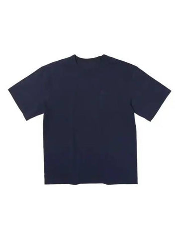 Washed pocket stitch short sleeve t shirt navy - OGARP - BALAAN 1