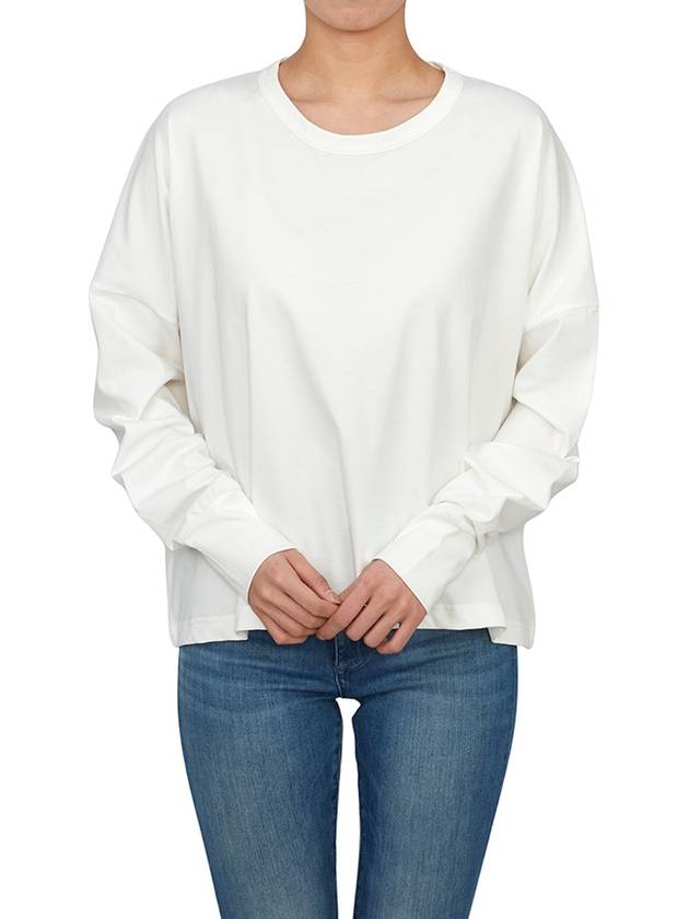 Women s Long Sleeve T Shirt LOOP SNW 1618 OPTIC WHITE - STUDIO NICHOLSON - BALAAN 6