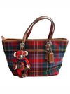 Tartan check tote bag - COACH - BALAAN 1