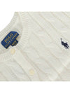 Kids Women s Pony Logo Cable Cardigan 737911 045 - POLO RALPH LAUREN - BALAAN 4