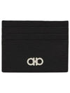 Revival Gancini Card Wallet Black - SALVATORE FERRAGAMO - BALAAN 2