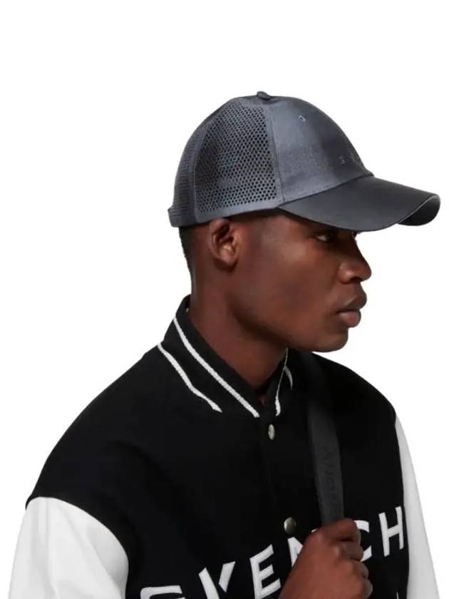 Leather trim baseball cap BPZ022P0LJ 002 - GIVENCHY - BALAAN 4