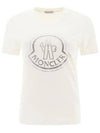 Beads Logo Round Short Sleeve T-Shirt White - MONCLER - BALAAN 2