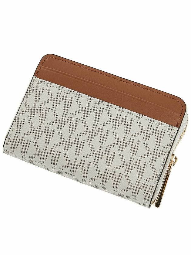 Jet Set Small Logo Card Wallet Brown Vanilla - MICHAEL KORS - BALAAN 6