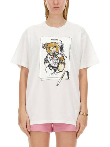 Moschino Logo Print T-Shirt - MOSCHINO - BALAAN 1