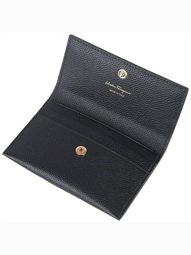 Vara Bow Card Walletr Black - SALVATORE FERRAGAMO - BALAAN 8