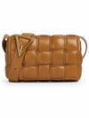 Cassette Intrecciato Padded Small Cross Bag Camel - BOTTEGA VENETA - BALAAN 1