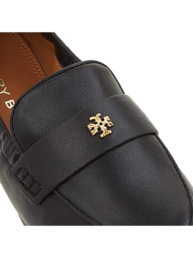 Ballet Double T Napa Leather Loafers Black - TORY BURCH - BALAAN 9