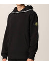 Wappen Patch Cotton Hoodie Black - STONE ISLAND - BALAAN 2