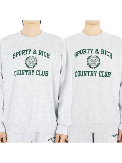 23 F W Country Club Sweatshirt Gray CRAW2319HG6 - SPORTY & RICH - BALAAN 2