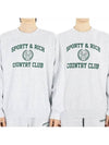 23 F W Country Club Sweatshirt Gray CRAW2319HG6 - SPORTY & RICH - BALAAN 1