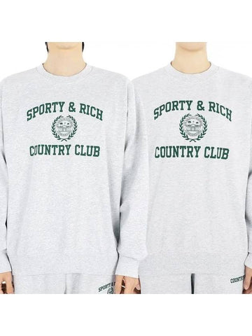 23 F W Country Club Sweatshirt Gray CRAW2319HG6 - SPORTY & RICH - BALAAN 1