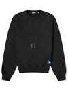 Cotton Sweatshirt Black - BURBERRY - BALAAN 2