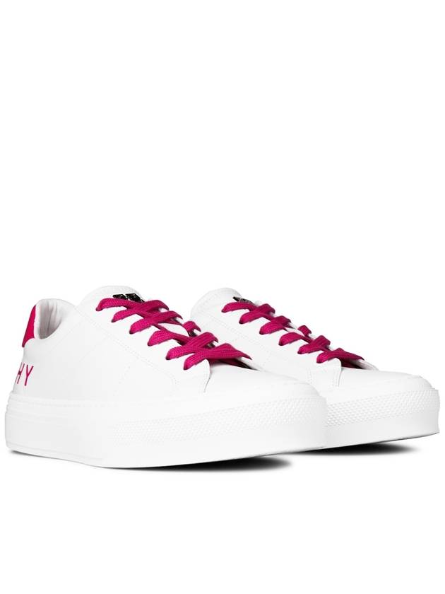 City Sports Leather Low Top Sneakers White - GIVENCHY - BALAAN 3