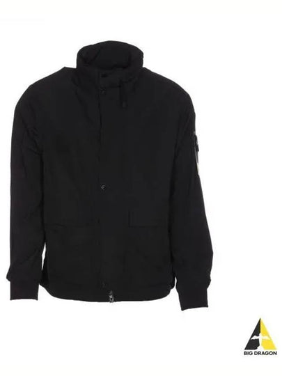 Skin Touch Nylon TC Hooded Jacket Black - STONE ISLAND - BALAAN 2