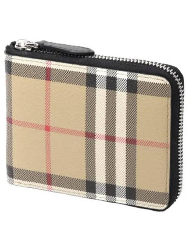 Check classic zipper wallet - BURBERRY - BALAAN 1