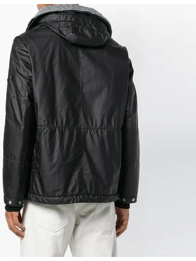 Men's Shadow Project Hooded Jacket Black - STONE ISLAND - BALAAN 4