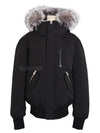 Men's DIXONX DixonX Hooded Padded Jumper Black Silver Fur - MACKAGE - BALAAN 1