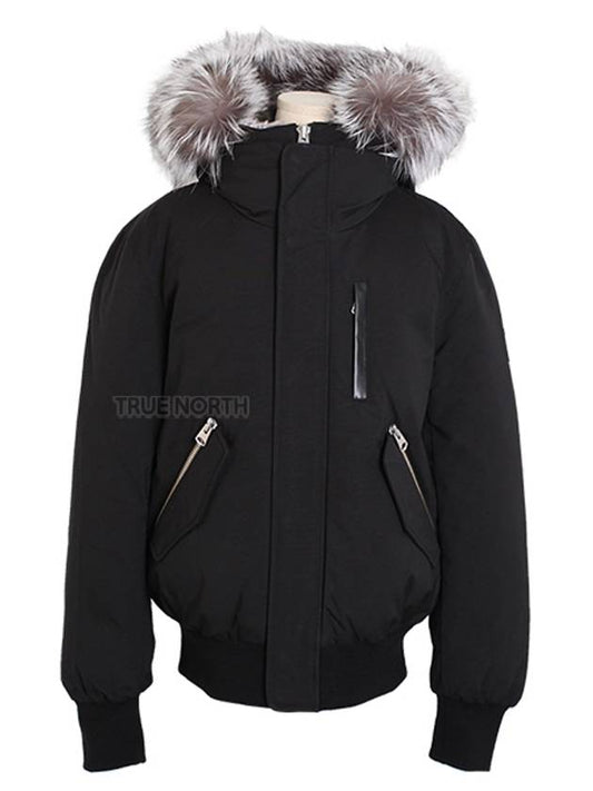 Men's DIXONX DixonX Hooded Padded Jumper Black Silver Fur - MACKAGE - BALAAN 1