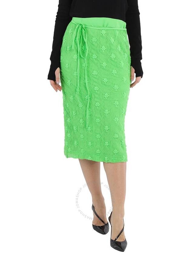 Rejina Pyo Ladies Green Floral-Crochet Midi Skirt, Brand Size 40 (US Size 6) - REJINA PYO - BALAAN 1