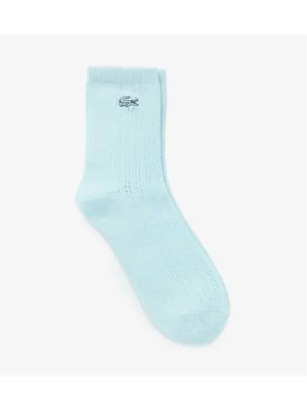 Women s Eyelet Middle Socks Mint - LACOSTE - BALAAN 1