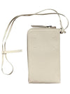 Four Stitch Detail Strapped Phone Pouch Bag Grey - MAISON MARGIELA - BALAAN 2